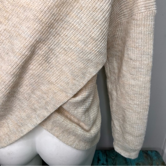 Nordstrom Open Edit Wrap Tan Knit Sweater Size XL - Picture 13 of 13